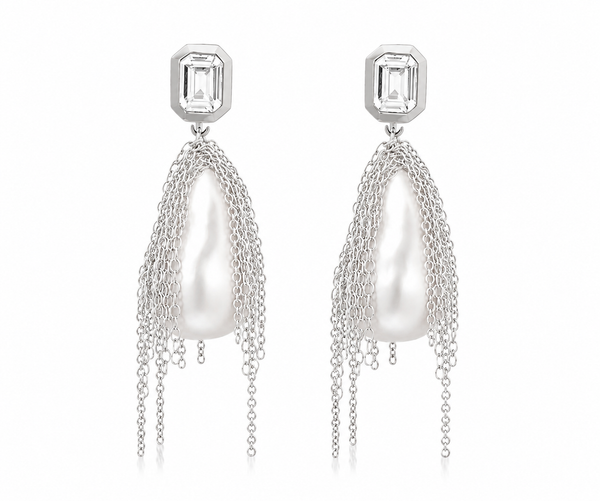 Baroque Pearl Fringe Drops