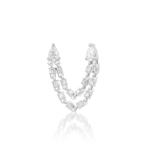 Diamond Chain Earring