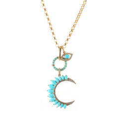 Turquoise Charm Necklace