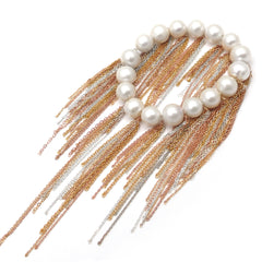 White Fringe Bracelet