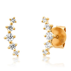 Graduated Diamond Studs
