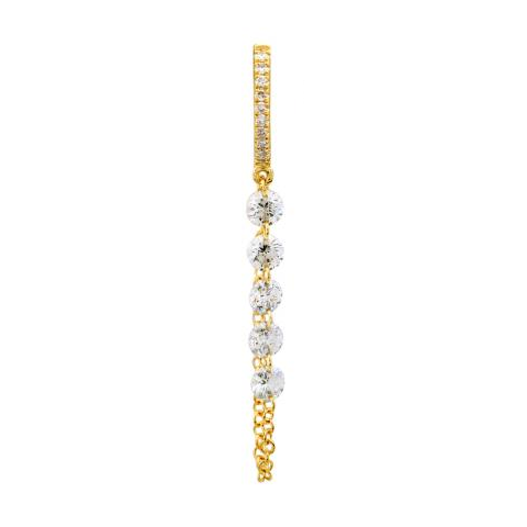 Diamond Drop Huggie