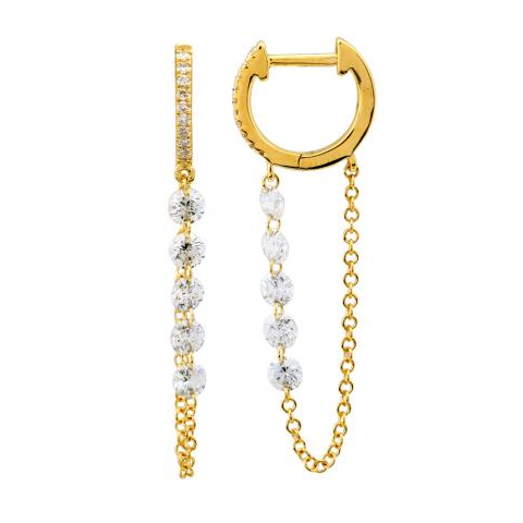 Diamond Drop Huggies