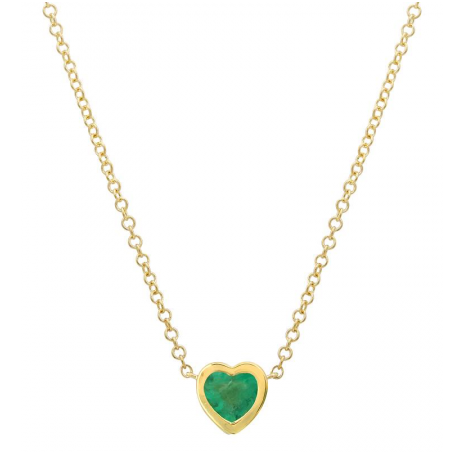 Emerald Heart Necklace
