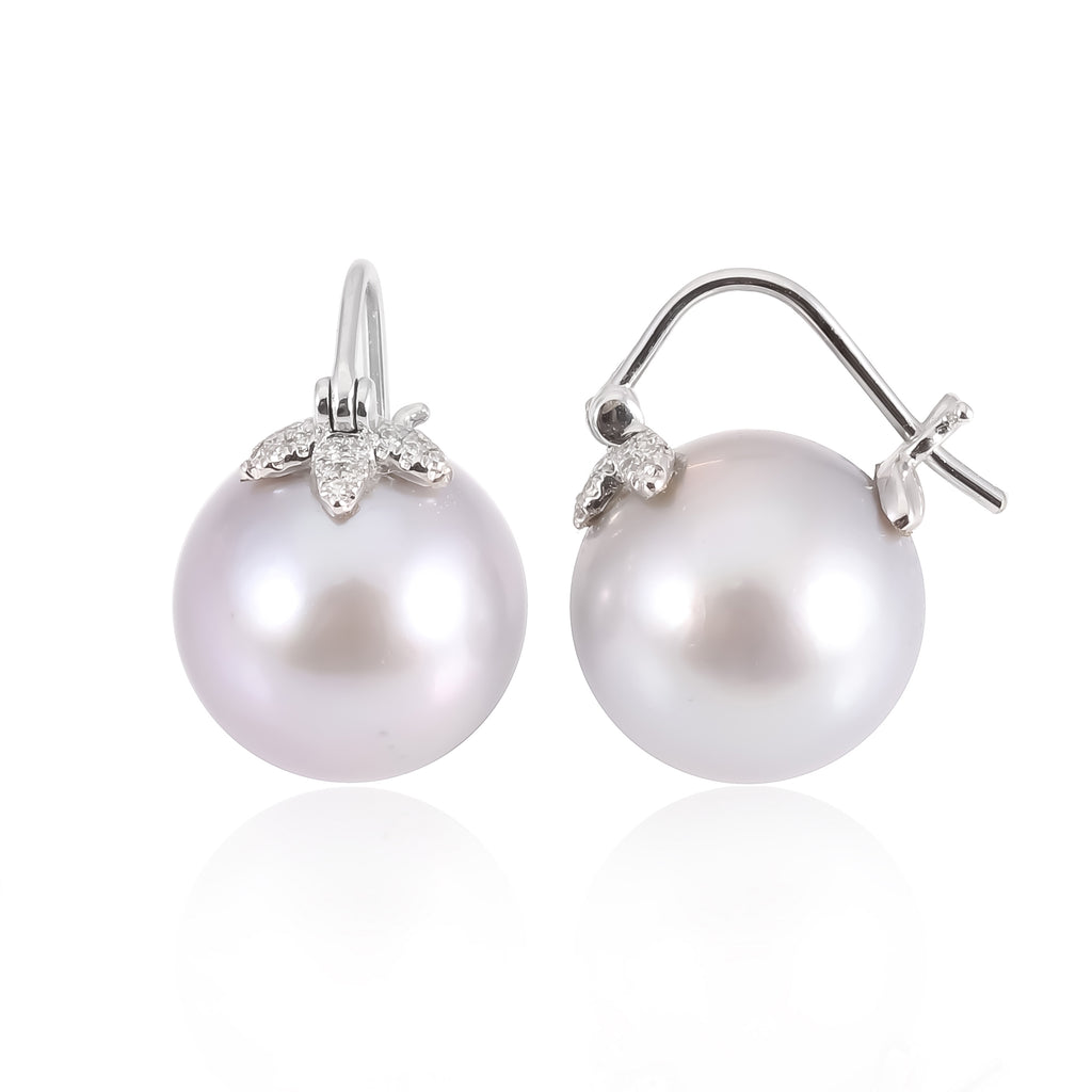 Floating Pearl Earrings