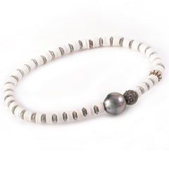Pearl Disk Bracelet