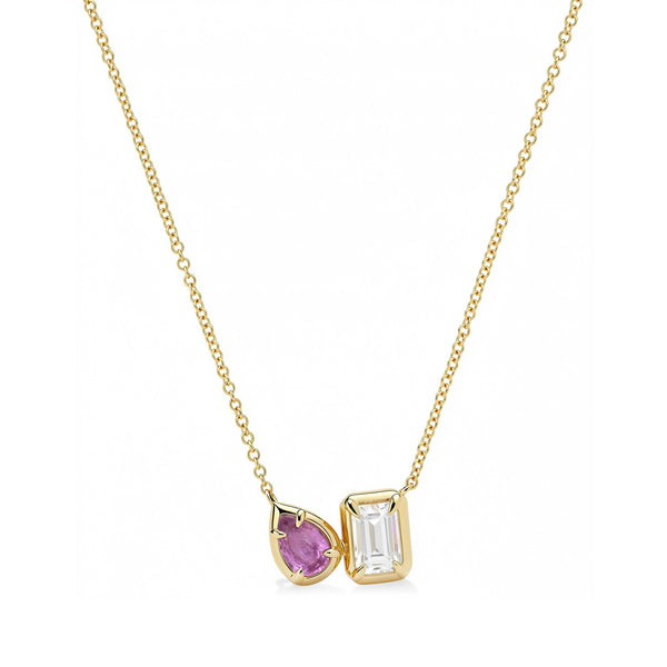 Double Stone Necklace