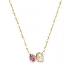 Double Stone Necklace