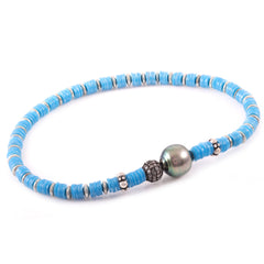 Pearl Disk Bracelet