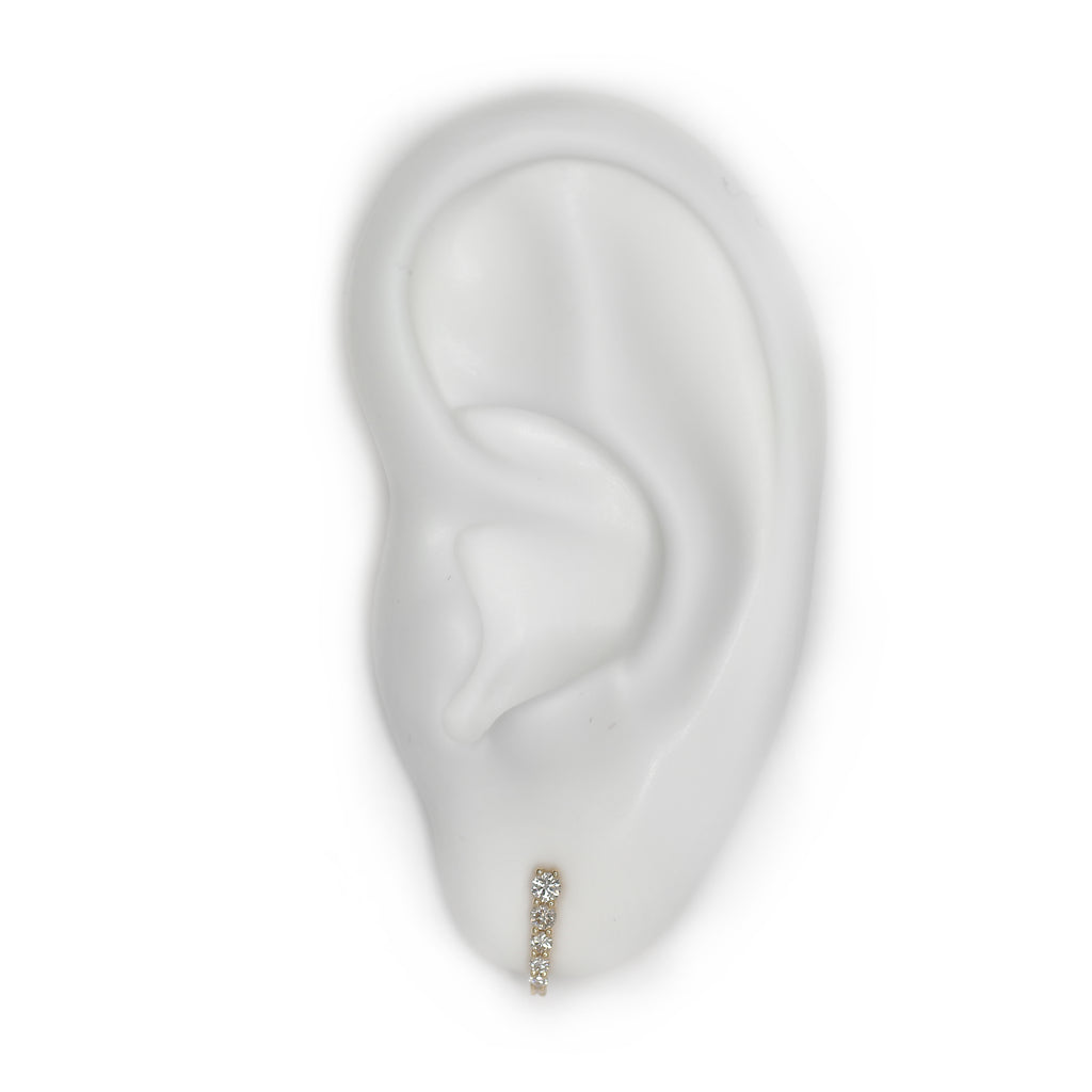 Diamond J Earring