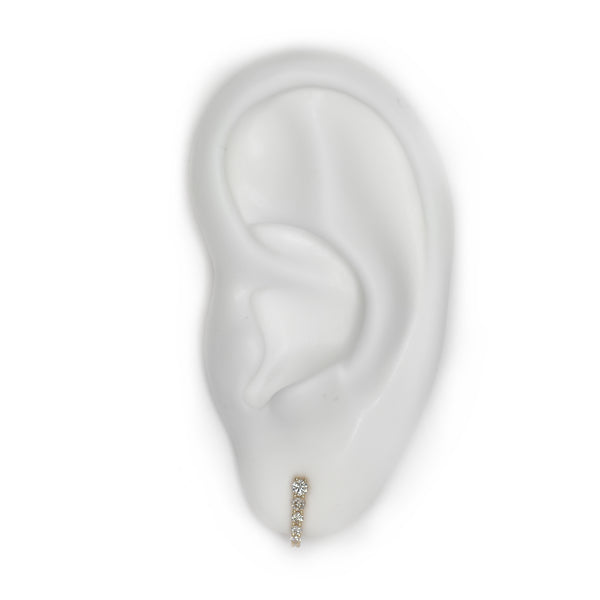 Diamond J Earring