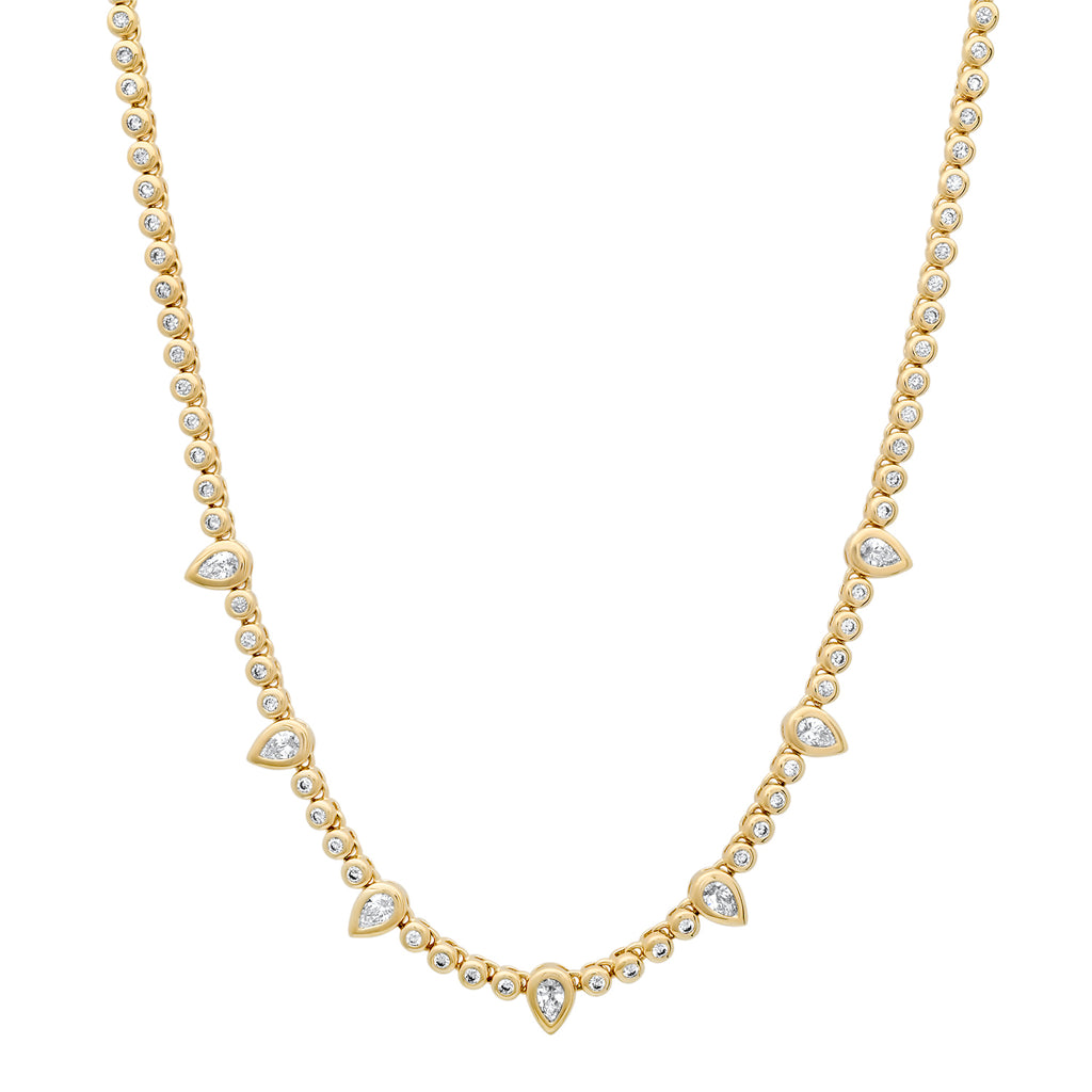 Diamond Bezel Necklace