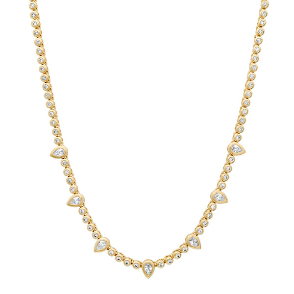 Diamond Bezel Necklace