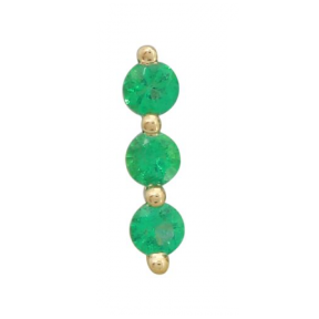 Emerald Line Stud