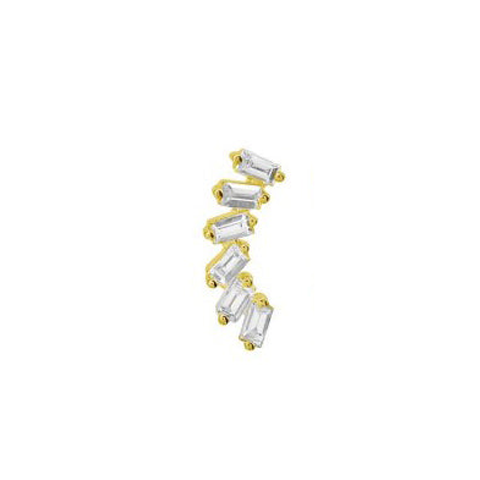 Baguette Diamond Stud