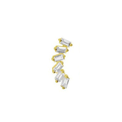 Baguette Diamond Stud