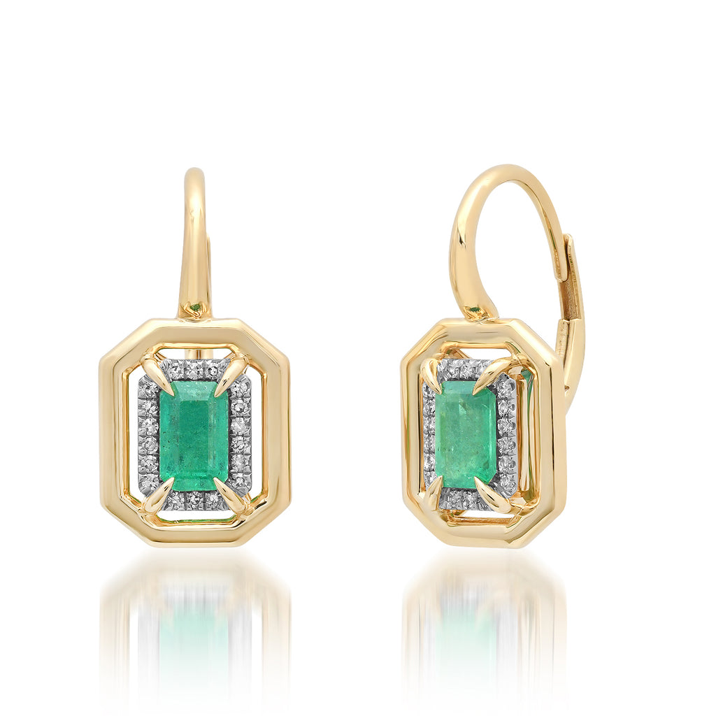 Emerald Drop Earrings