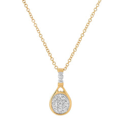 Diamond Racket Necklace
