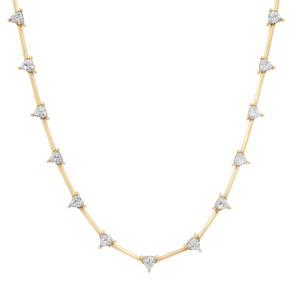 Trillion Tennis Necklace
