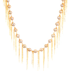 18" Gold Fringe Necklace