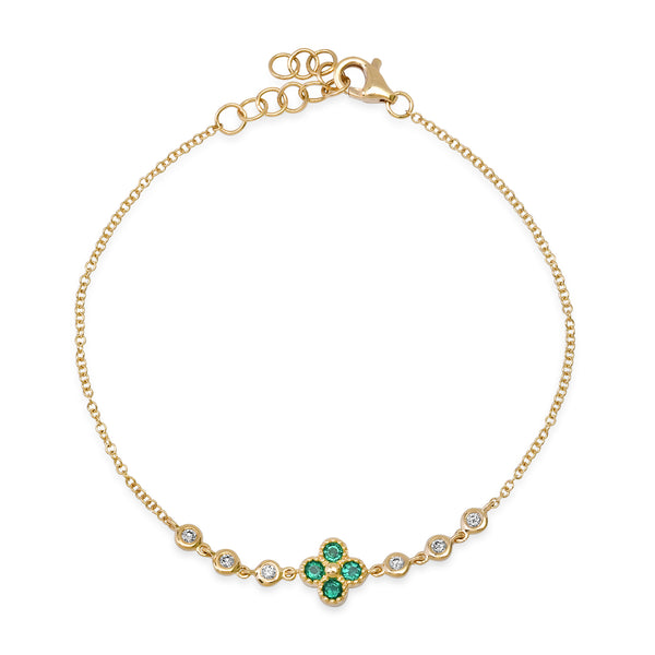 Emerald Clover Bracelet