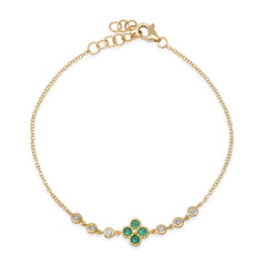 Emerald Clover Bracelet