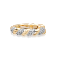 Diamond Rope Ear Cuff