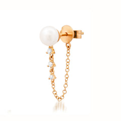 Pearl Chain Stud