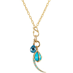Blue Charm Necklace