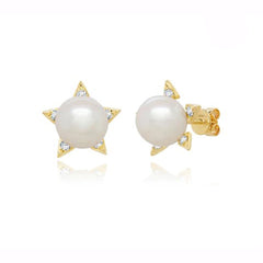 Pearl Star Studs