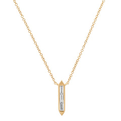 Baguette Diamond Necklace