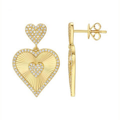 Heart Drop Earrings