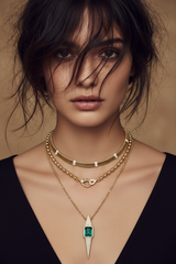 Emerald Pendant Necklace