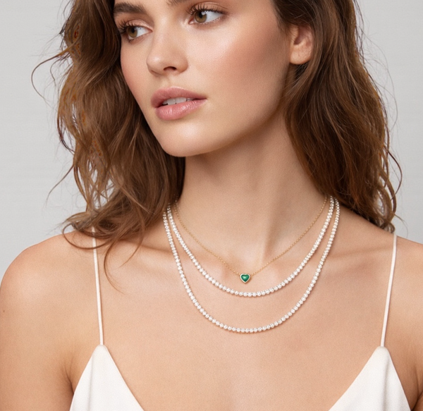 Emerald Heart Necklace