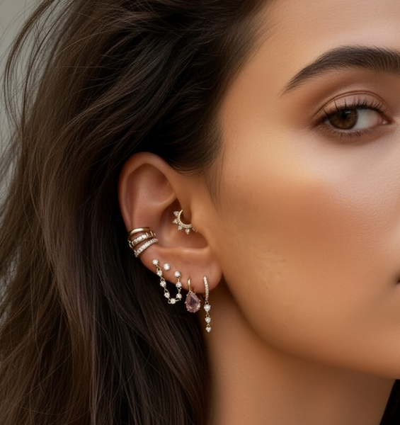 Samira 13 Ear Piercing on Location