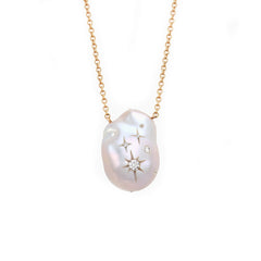 Carved Pearl Necklace
