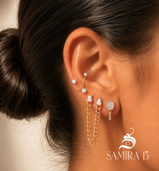Samira 13 Ear Piercing on Location