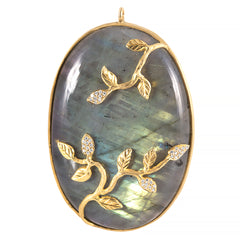 Labradorite Oval Pendant