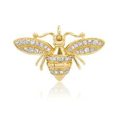 Diamond Bee Pendant
