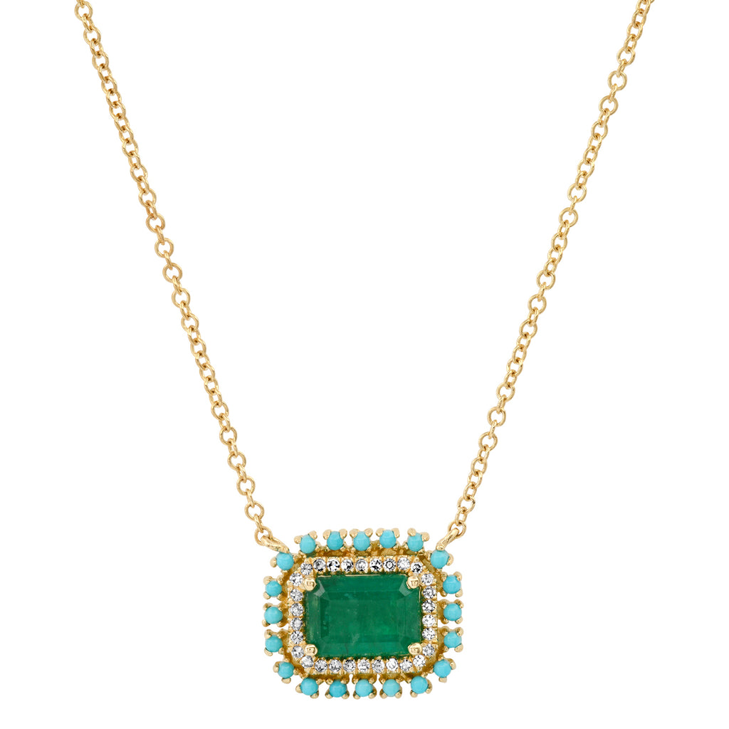 Emerald Turquoise Necklace