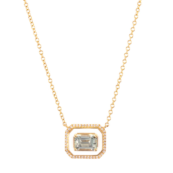 Diamond Enamel Necklace