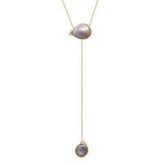 Pearl Y Necklace