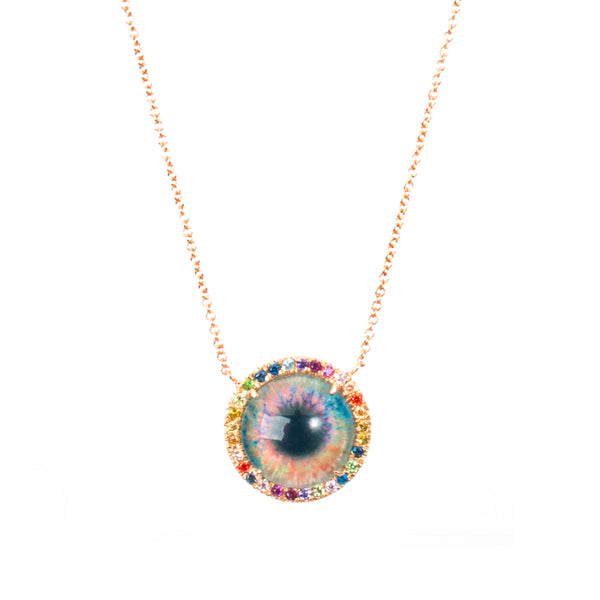 Rainbow Eye Necklace