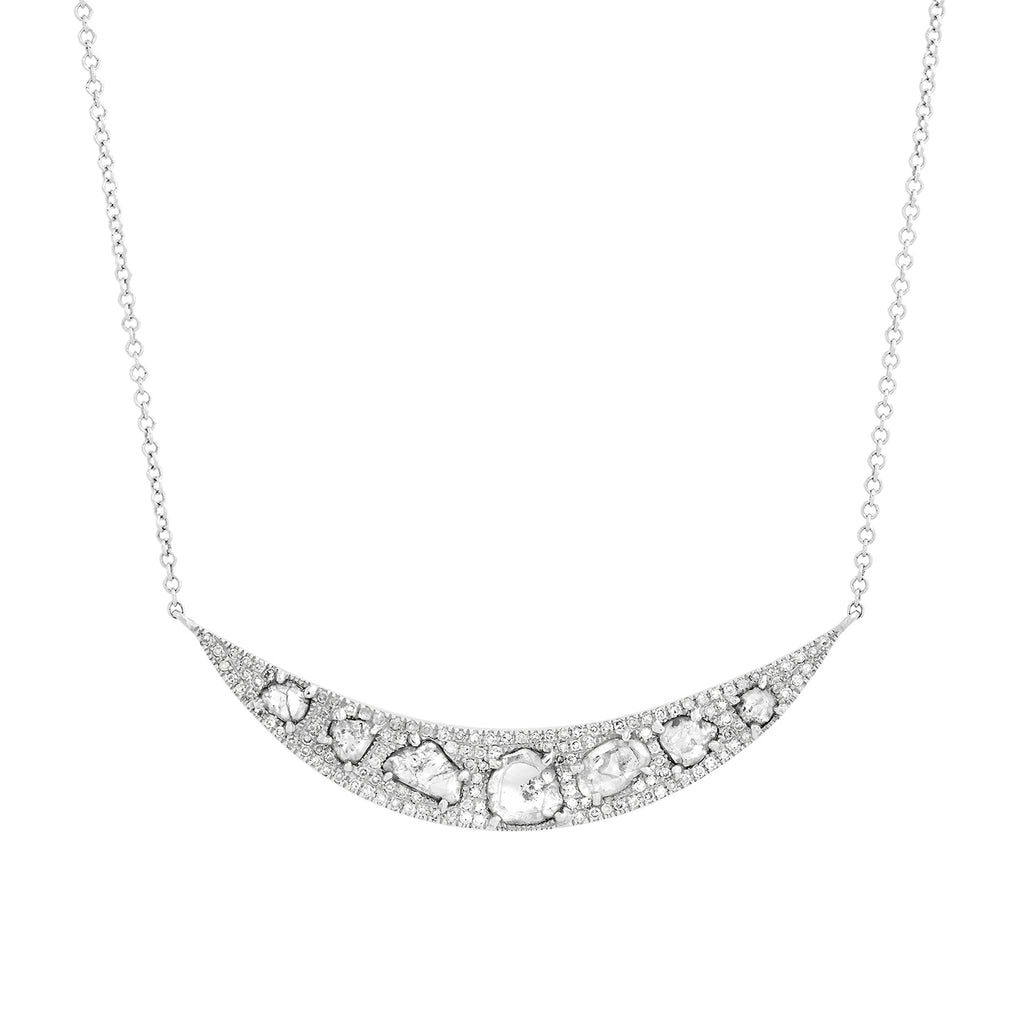 Diamond Crescent Necklace