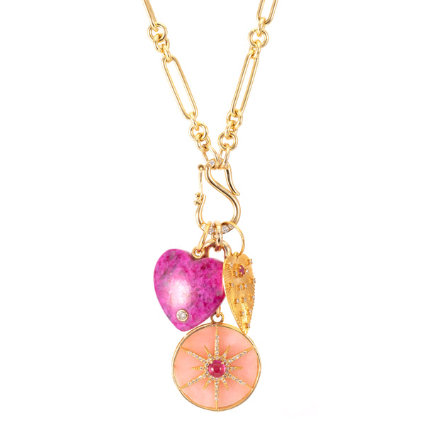 Pink Charm Necklace