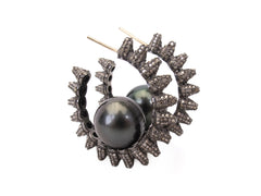 Pearl Spike Hoops