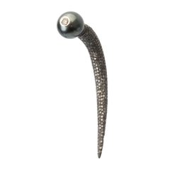 Pearl Horn Earring