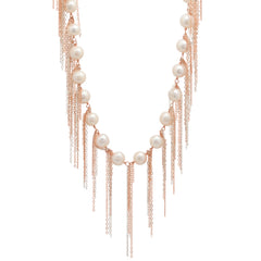 White Fringe 31" Necklace