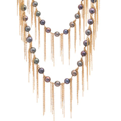 Ink Fringe 62" Necklace