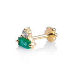 Emerald Screw Back Stud